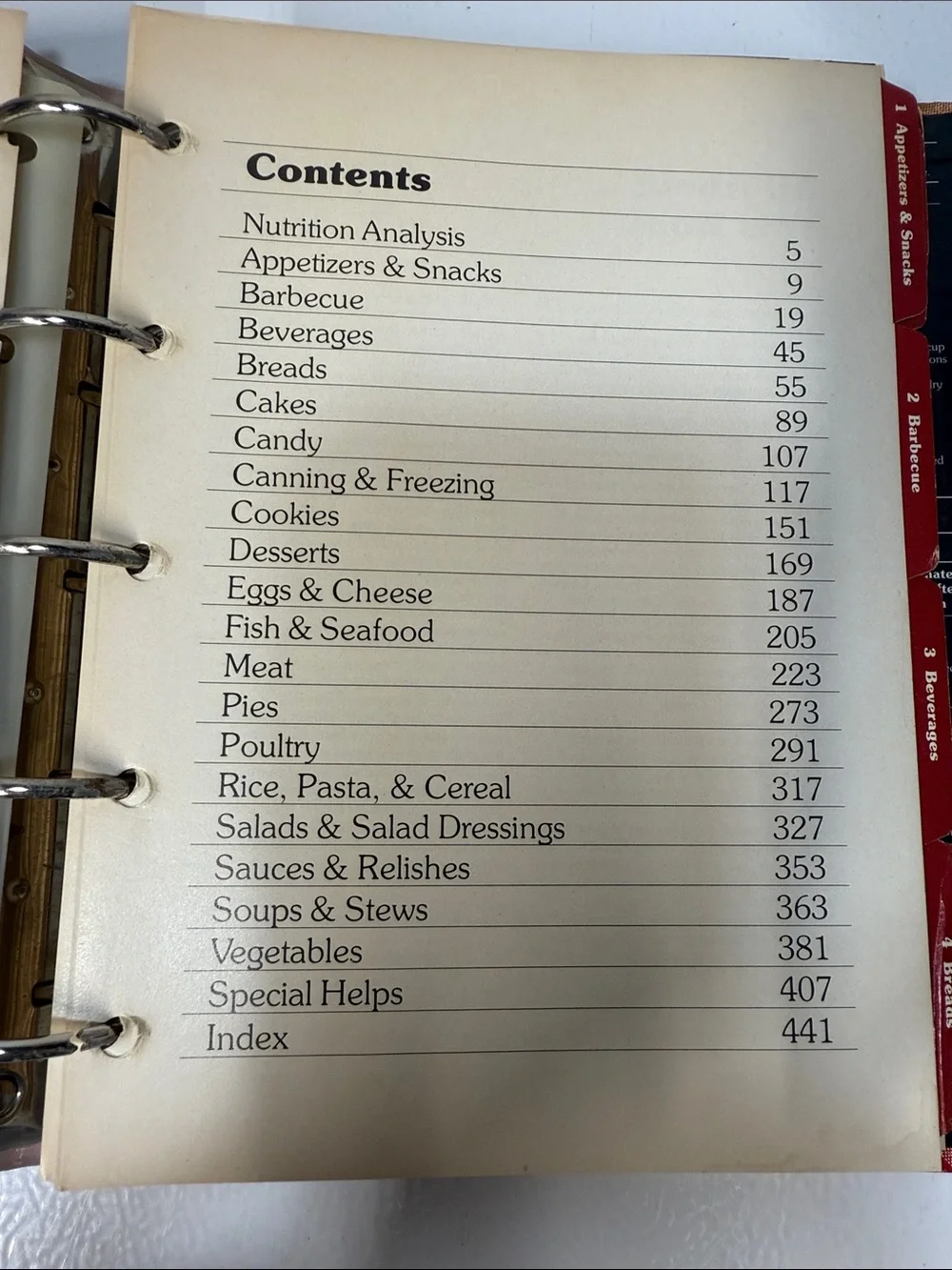 Better Homes And Gardens Cookbook with Red and Cream Checkered Cover